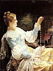 Admiring her Jewels by Jan Frederik Pieter Portielje